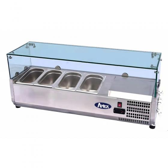 BUFFET DE MESA REFRIGERADA INOX ATOSA ESL3881 MOD.VRX1200/380  4BAND GN 1/3 2 A