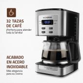 Cafetera dolce arome MONDIAL 32 tazas digital - C-44-32X-SDI