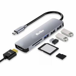 HUB USB C 6 EN 1 KCH-680 KOLKE