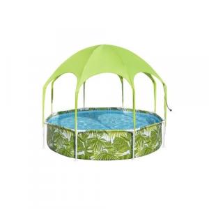 Piscina Bestway redondo con estructura metálica y parasol 1.688Lt. Steel Pro. 56432