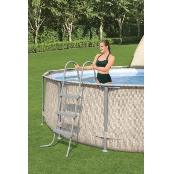 Escalera p/ piscina 1.07m. Flowclear Bestway 58335