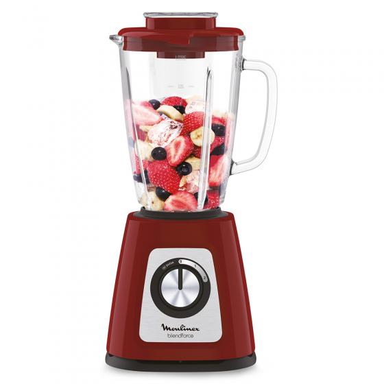 LICUADORA MOULINEX LM430 2V 1,75L 800W VASO VIDRIO ROJA