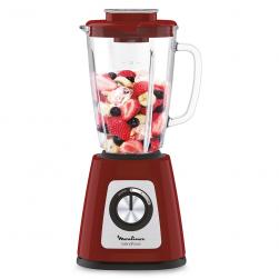 LICUADORA MOULINEX LM430 2V 1,75L 800W VASO VIDRIO ROJA