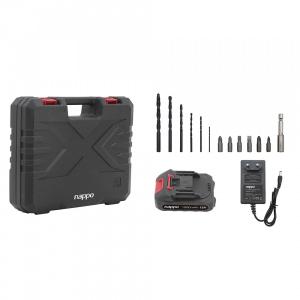 KIT TALADRO INALAMBRICO DE IMPACTO NAPPO 16 PCS NHK-217
