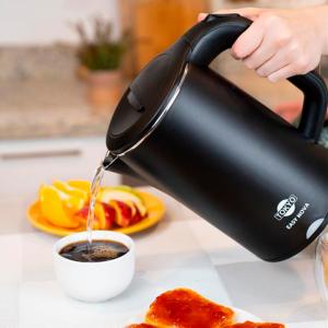 HERVIDORA TOKYO EASY PRO NEGRA JARRA DE ACERO INOXIDABLE  1,7 L 1500 W