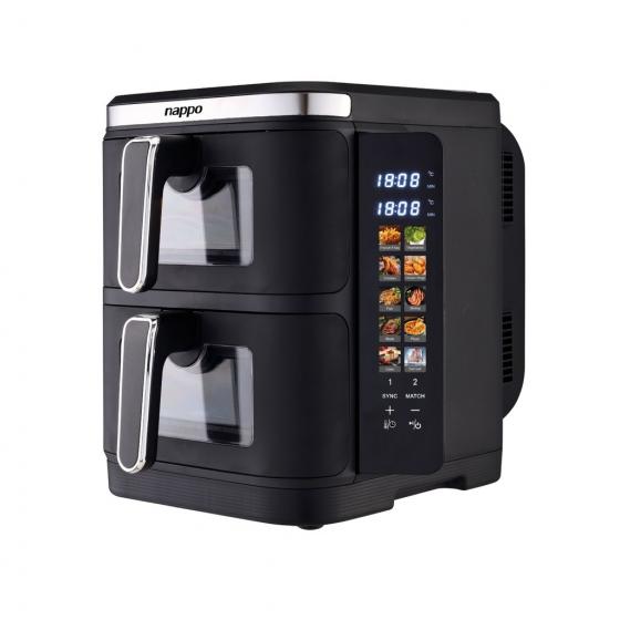 FREIDORA DE AIRE DIGITAL NAPPO DOBLE VERTICAL DUAL PRO 11L NEF-251