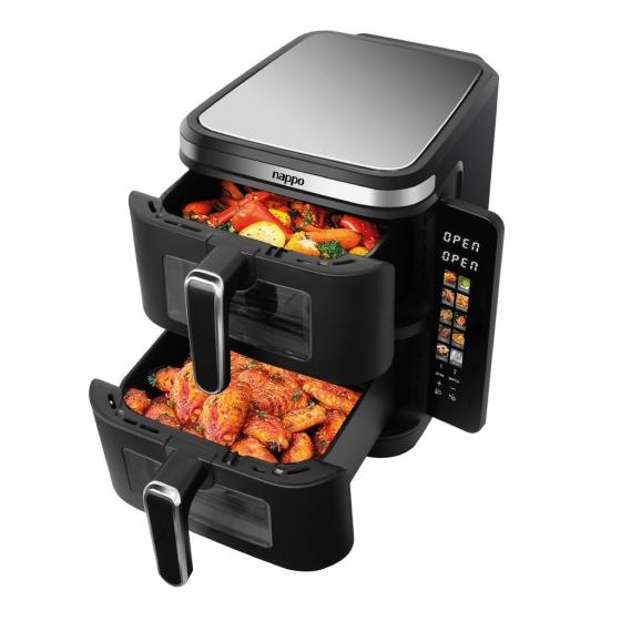 FREIDORA DE AIRE DIGITAL NAPPO DOBLE VERTICAL DUAL PRO 11L NEF-251