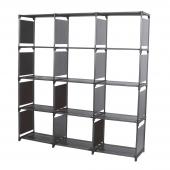 BIBLIOTECA DECOTEAM 12 CUBOS NEGRA DME-041