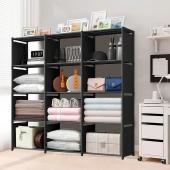 BIBLIOTECA DECOTEAM 12 CUBOS NEGRA DME-041