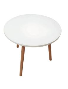 MESA AUXILIAR BAMBOO C/BLANCO D50CM/H47CM