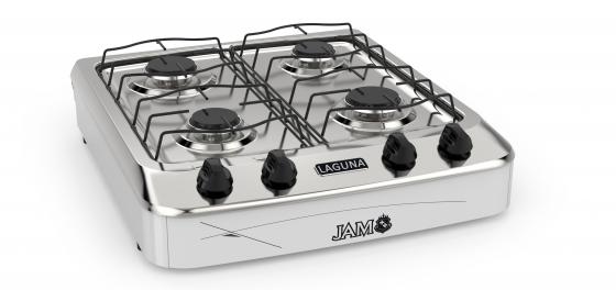 COCINA A GAS JAM 4H DE MESA MOD. LAGUNA-BLANCO
