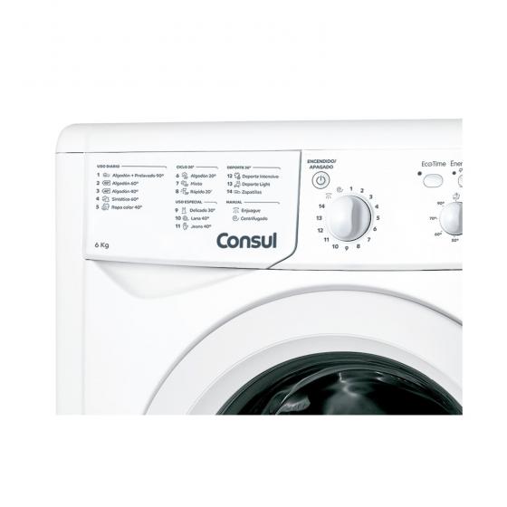 Lavarropa Automática Consul CLF60 6kg Carga Frontal - 10320
