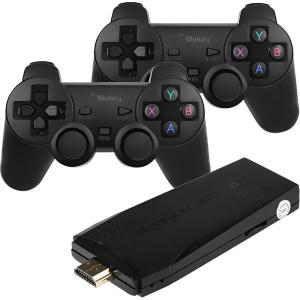 Consola Emulador Game Stick Blulory M8 con 2 Controles 10.000 Juegos Inalámbrico - Negro