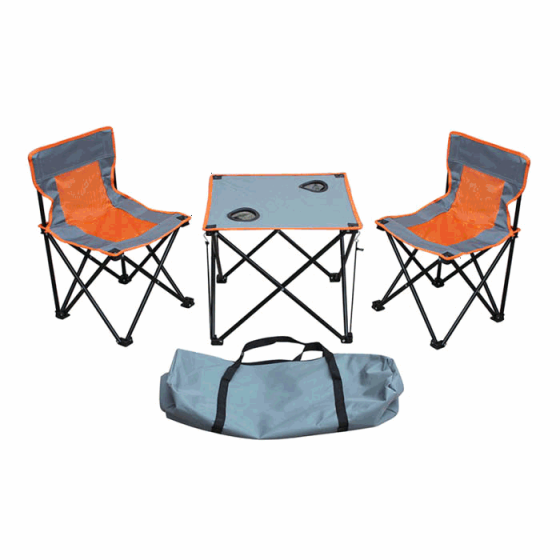 SILLAS DE CAMPING LEVEL C/ MESA PLEGABLE