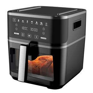 FREIDORA DE AIRE DIGITAL 2 EN 1: FREIDORA SIN ACEITE Y PARRILLA 8L NEF-276