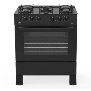 COCINA A GAS TOKYO DALLAS GLASS NEGRO 5H C/E  HORNO 94 LTS LIMPIA FACIL