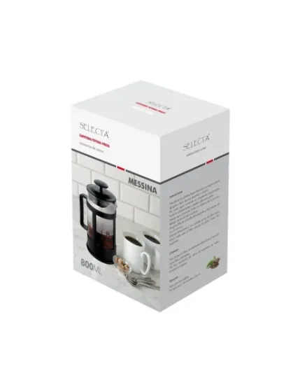 Cafetera Tetera 800ml en vidrio y plastico messina
