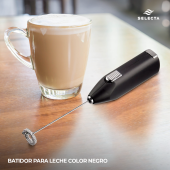 Batidor para leche COLOR NEGRO SELECTA