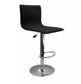 Butaca con respaldo SLIM LEVEL NEGRA