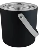 HIELERA A. INOX. C/ASA EXT. NEGRO MAT. D15X15CMS