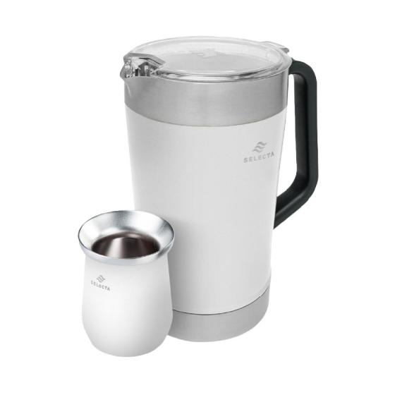 Set jarra 1.9L + MATE 330ML A.INOX NEGRO SELECTA