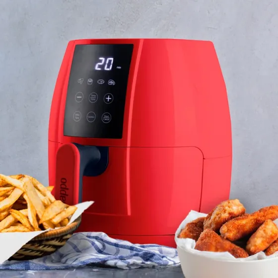FREIDORA DIGITAL NAPPO SIN ACEITE MODERN 3,2L NEF-138 ROJA