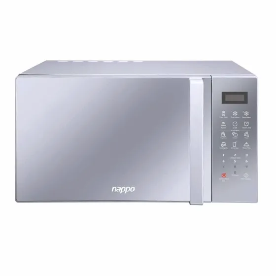 Microondas NAPPO 28L PLATEADO C/VIDRIO REFLECTOR