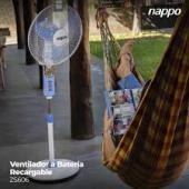 Ventilador de Pie a Batería Nappo Recargable
