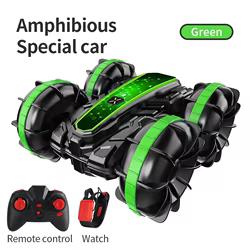 Vehiculo anfibio con control remoto VERDE