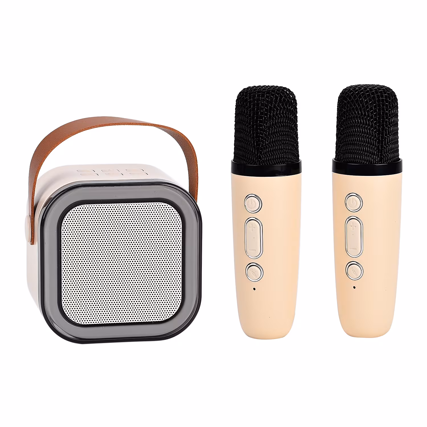 Set de Parlante con 2 Micrófonos – CREMA