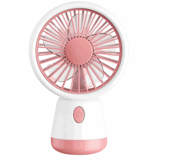 Ventilador Portatil Rosa - 3 Velocidades