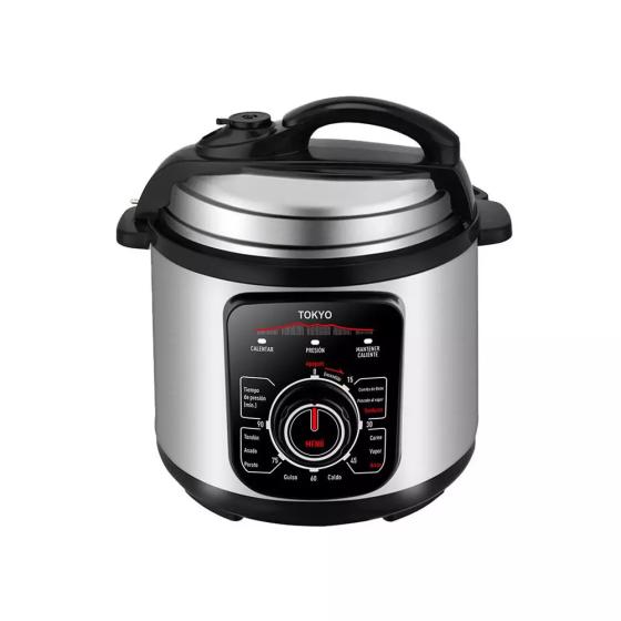 OLLA A PRESION 6LTS TOKYO COOK PRO CONTROL MECANICO  8 NIVELES DE SEGURIDAD 1000
