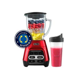 Licuadora Oster Roja con Programas Automáticos y Tecnología Reversible