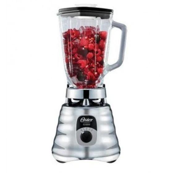 Licuadora clásica Oster® Plata con perilla ergonómica de 3 velocidades