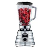 Licuadora clásica Oster® Plata con perilla ergonómica de 3 velocidades