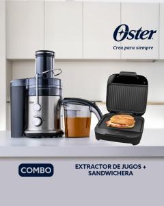 COMBO FPSTJE320S-053-2 Extractor de jugo + CKSTSM400-053-2 Sandwichera