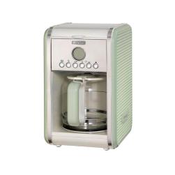 CAFETERA  ARIETE CREMA C/ RELOJ DE PROGRAMACION - VERDE