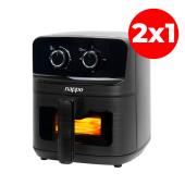 2X1 FREIDORA DE AIRE NAPPO EASYFRY 4,5L  NEF-214 NEGRO