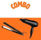 COMBO SECADOR GAMA MISTRAL CERAMIC ION 220 + PLANCHITA GAMA CP14 ON-OFF DUAL PLATES BVT