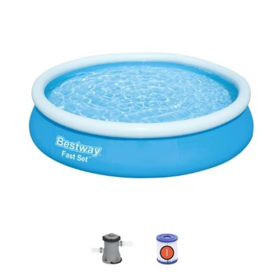 Piscina c/ borde inf. 366x76cm 5.377Lts. c/ depurador. Bestway