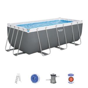 Piscina rect. c/ est. Met. 8.124Lts Power Steel. Bestway