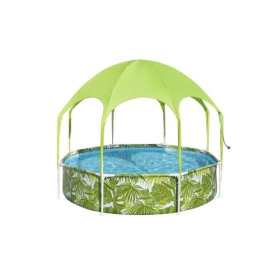 Piscina red. c/ est. met. y parasol 1.688Lt. Steel Pro. Bestway