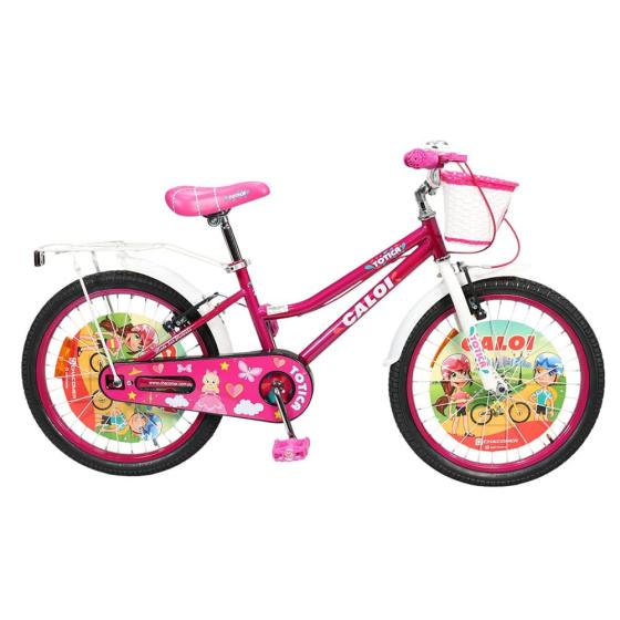 Bicicleta caloi new totica aro 20 fucsia