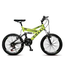 BICICLETA COLLI SUSP. ARO 20 21M AMARILLO/NEON