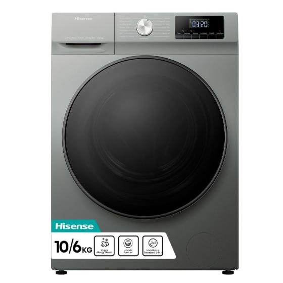 LAVASECARROPAS HISENSE 10/6 KG INVERTER PURE JET WASH