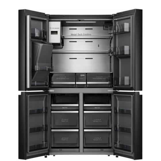 HELADERA HISENSE SIDE BY SIDE 536L DIGITAL SCREEN SMART WIFI