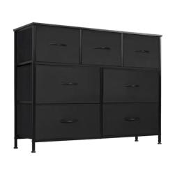 COMODA 7 CAJONES DECOTEAM DDC-038 NEGRO