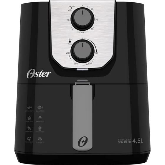 FREIDORA AIR FRYER OSTER PERFORM 4.5L 1.500W NEGRA