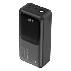 Cargador Portatil Ftx Power Bank Negro C/cab Integrado