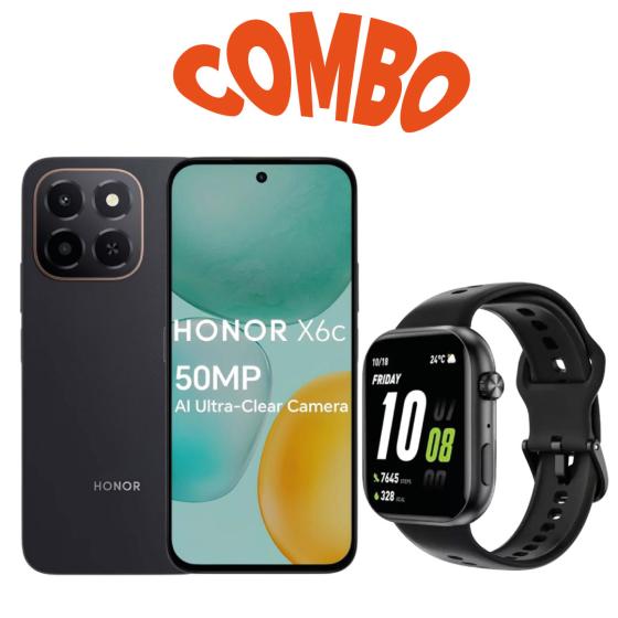 Combo Honor X6c 6gb+256gb + Honor Choice Watch 2i